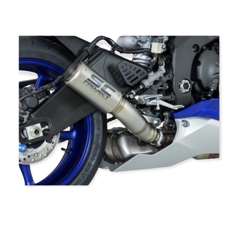 SC-Project ท่อมอเตอร์ไซต์  YAMAHA YZF R6 (2017 - 2020) | CR-T Muffler, high position, Titanium