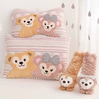 🌟พร้อมส่ง🌟Duffy and Friends Car Pillow🐻🐰 หมอนรองคอ ติดเบาะรถยนต์  และปลอกหุ้มเข็มขัดนิรภัย