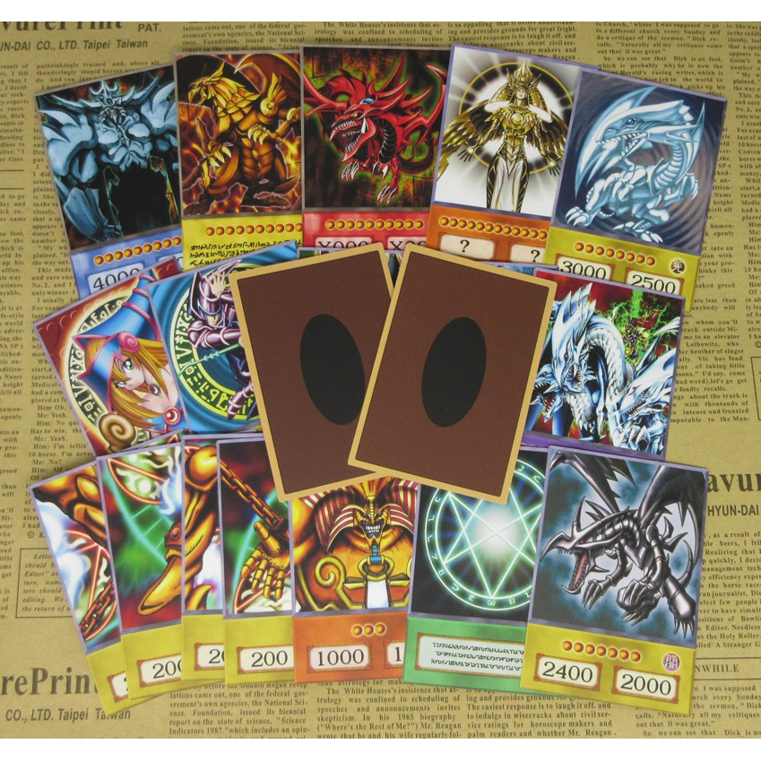 20pcs Yu-Gi-Oh! Anime Style Cards Dark Magician Exodia Obelisk Slifer Ra  Yugioh DM Classic Orica Proxy Card Childhood Me | Shopee Thailand