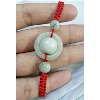 สร้อย​ข้อมือ​หยก​พม่า​แท้13มม. jade งานHandmade สายถัดเปียแน่นหนาสวยงาม free size ปรับขนาดได้นะคะ