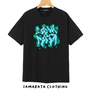 เสื้อยืด พิมพ์ลาย Samarata BLUEGRAF DISTRO