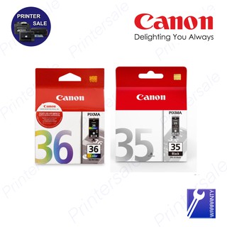 อิงค์เจ็ท แท้ Canon PGI-35 ดำ / BK CLI-36 CO สี **ดำหมด4-67 **สีหมด11-66