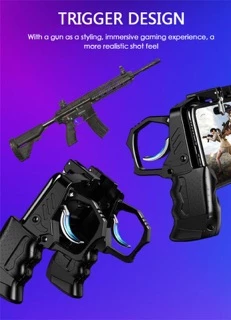 จอยเกมล์มือถือ K21 ใหม่ล่าสุด Gamepad ด้ามจับพร้อมปุมยิง PUBG Free Fire Shooter Controller Mobile Joystick จอยกินไก่
