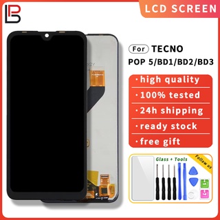 อะไหล่หน้าจอสัมผัสดิจิทัล Lcd แบบเปลี่ยน สําหรับ Tecno Pop 5 BD1 BD2 BD2d BD2p BD3 Pop 5 LTE BD4 BD4a BD4i Pop 5 Lite