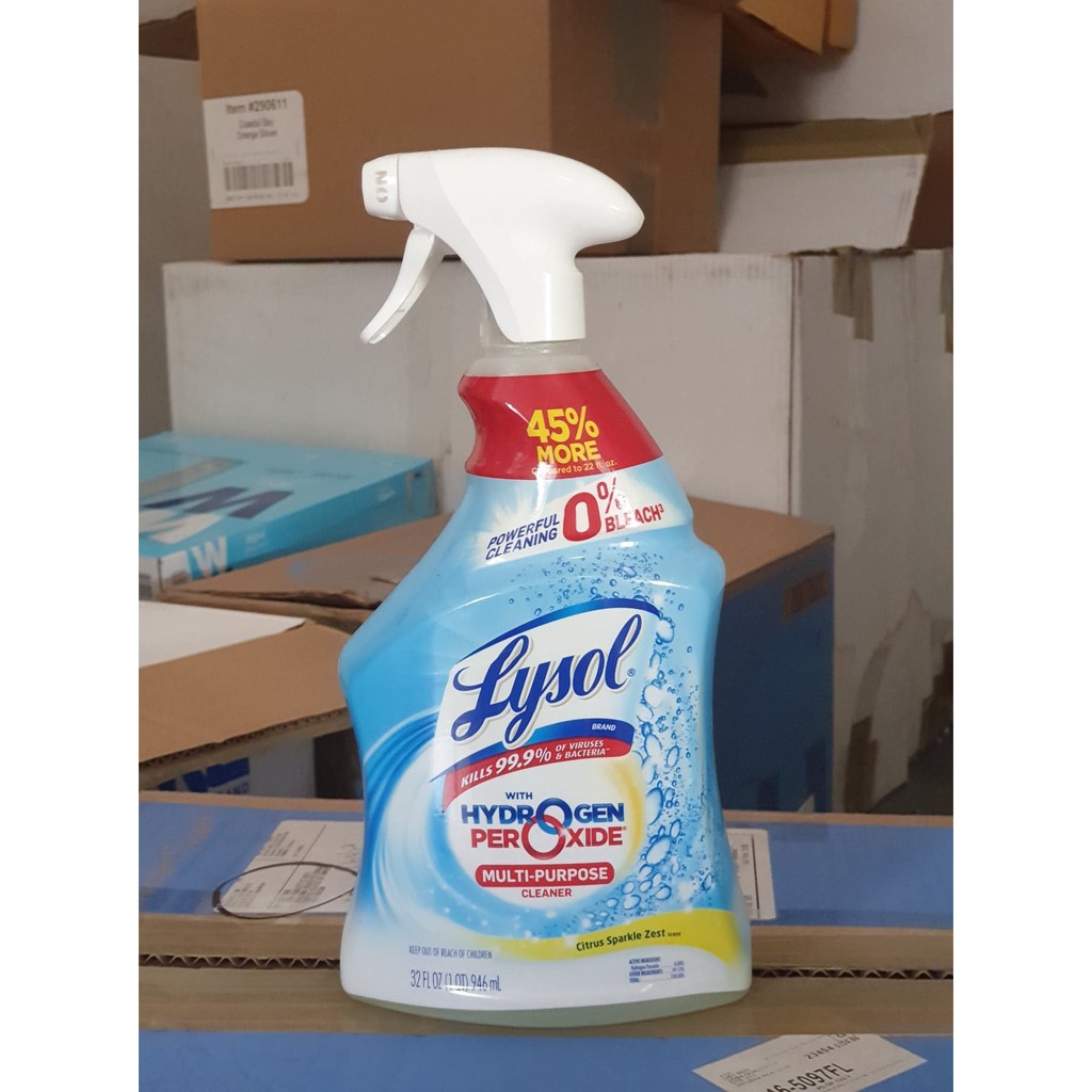 Lysol Hydrogen Peroxide Multi-Purpose Cleaner น้ำยาทำความสะอาด ครัวห้องน้ำและบริเวณอื่น ๆ ของบ้าน