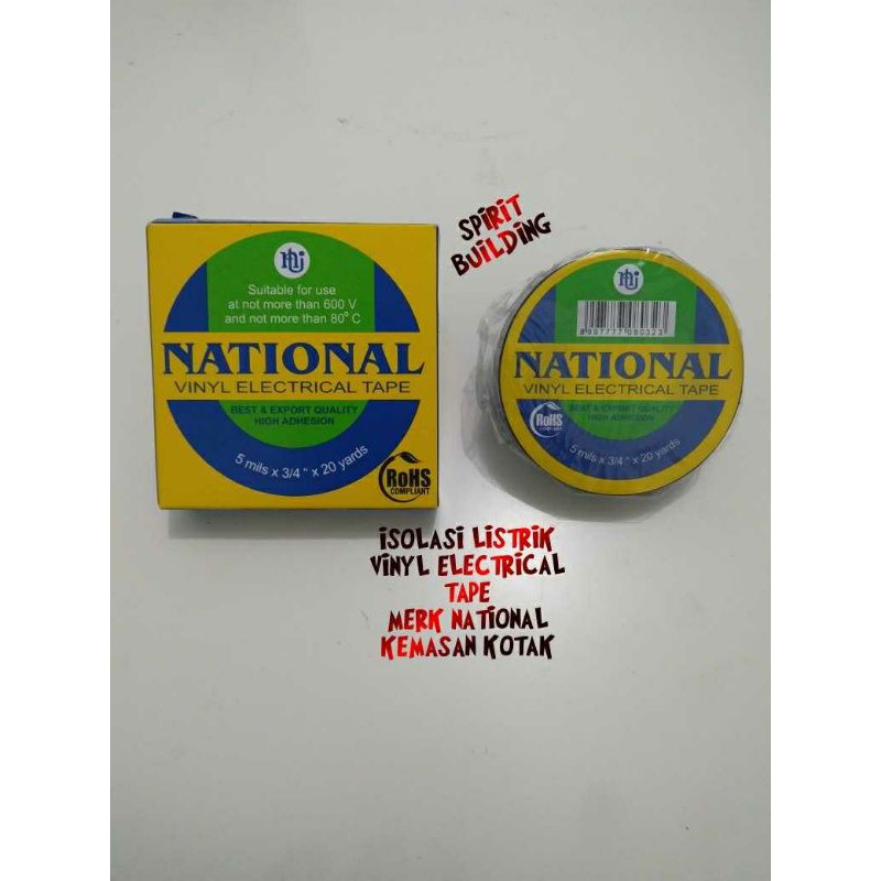 NATIONAL ELECTRICAL INSULATION ELECTRICAL TAPE VINYL BOX ELECTRICAL TAPE