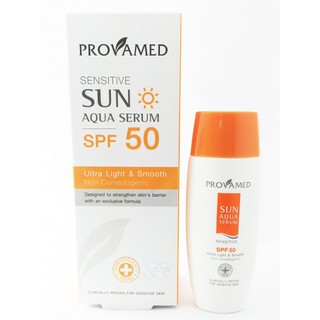 Provamed Sensitive Sun Aqua Serum SPF50 ปริมาณสุทธิ 40 ml.