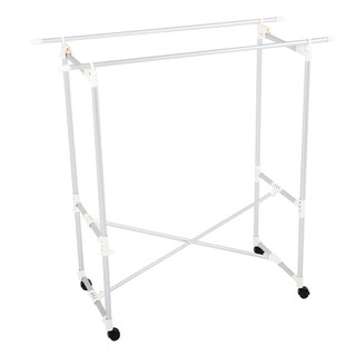 ราวตากผ้าอะลูมิเนียมพับได้มีล้อ PLIM 110 ซม. FOLDABLE CLOTHES RACK 110X54X113.5CM ALUMINIUM