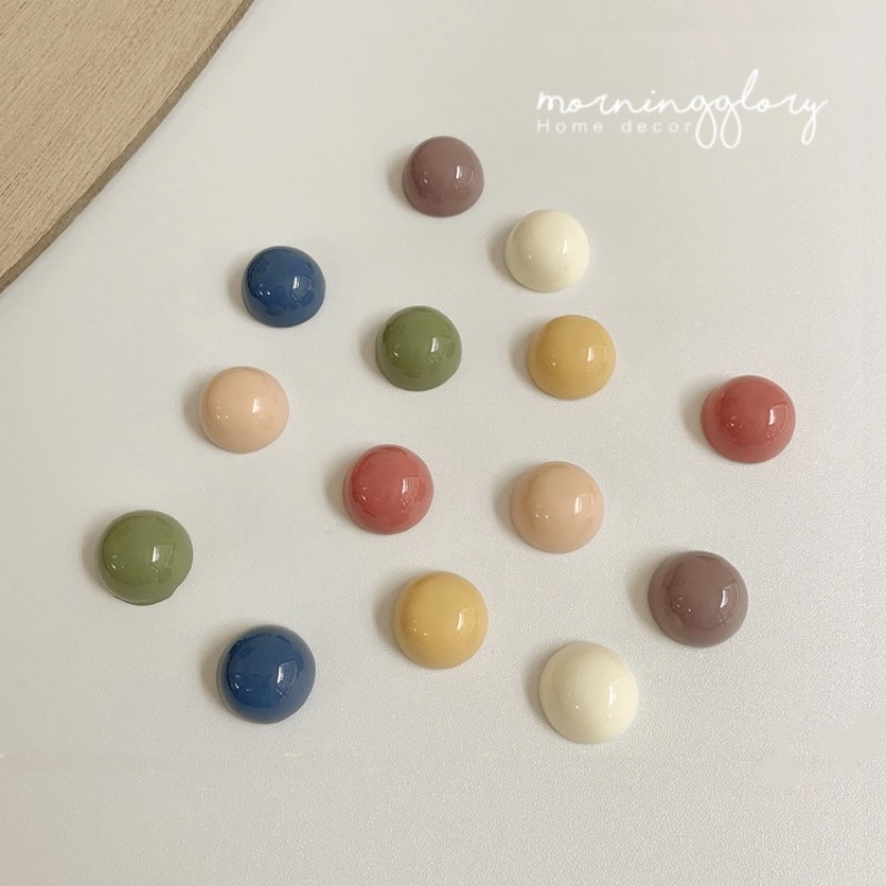 แม่เหล็กติดตู้เย็น หมุดแม่เหล็ก magnet ลายหมุด วงกลม สีพาสเทล
