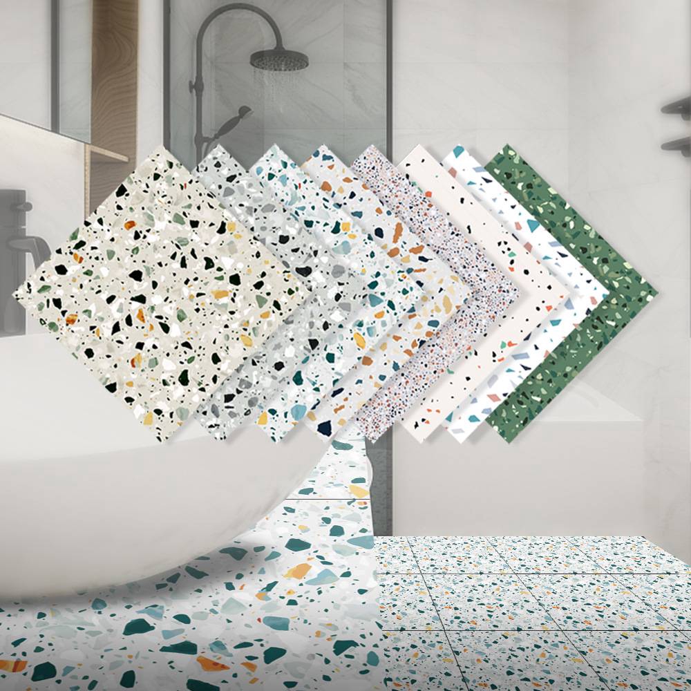 10 pieces New imitation terrazzo stickers selfadhesive tile stickers