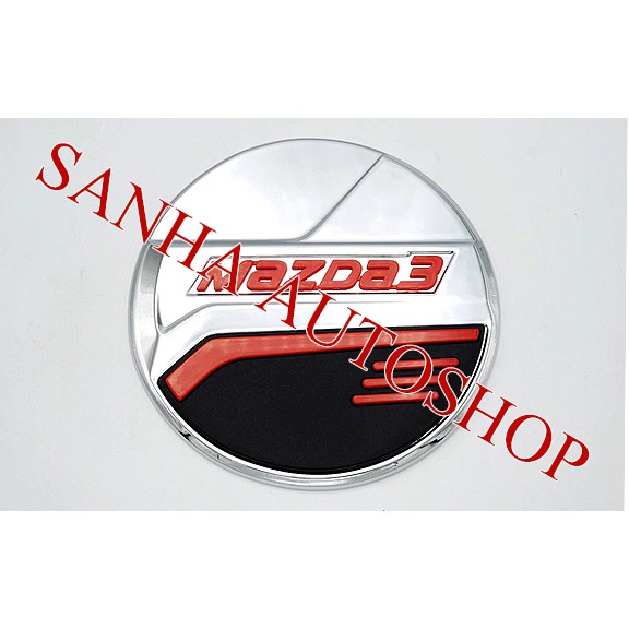 ครอบฝาถังน้ำมันโครเมียม Mazda 3 BP ปี 2019,2020,2021,2022,2023 รุ่น 5 ประตู