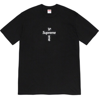 เสื้อยืดวินเทจSupreme 20FW เสื้อยืดแขนสั้นพิมพ์ลายโลโก้ Cross BoxlogoS-5XL