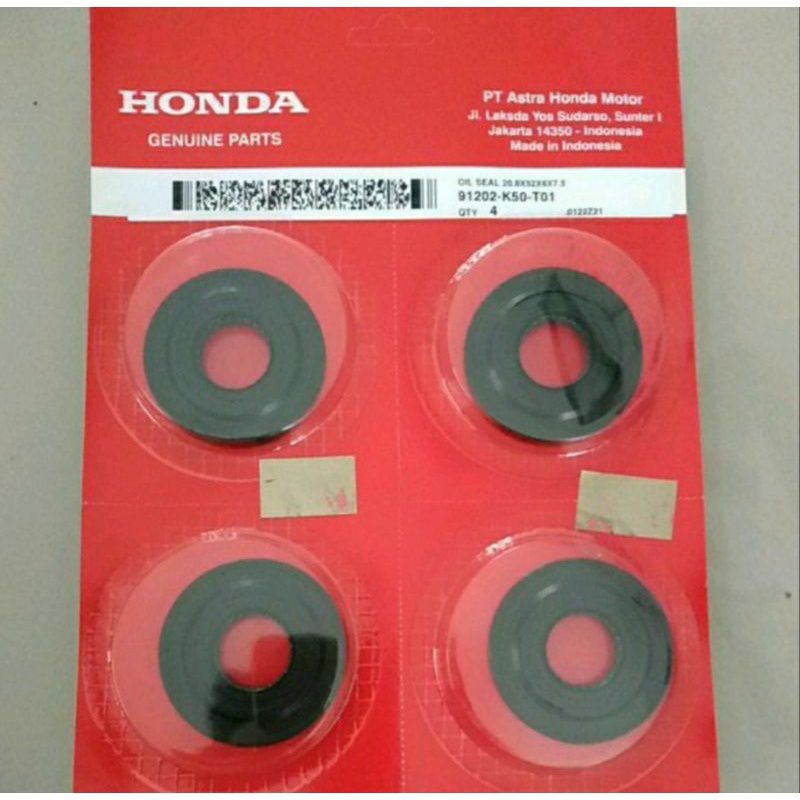 91202-K50-T01 RIGHT CRANK AXLE SEAL BEAT VARIO 110 SCOOPY SPACY 9202K50T01 ต้นฉบับ