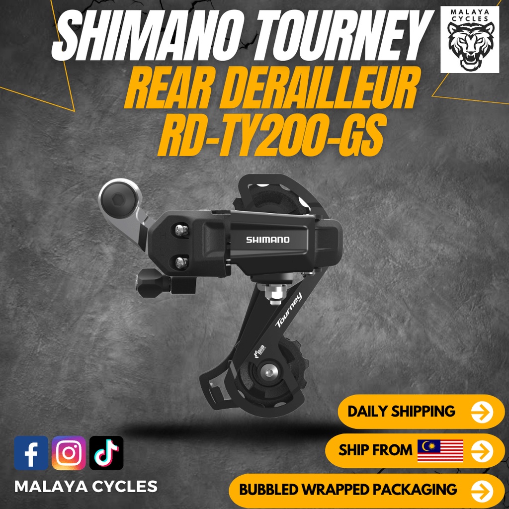 SHIMANO TOURNEY REAR DERAILLEUR RD-Ty200-GS RD-TZ500