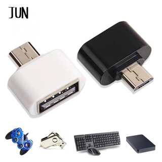 [JUN] อะแดปเตอร์แปลงสายเคเบิ้ล Type-C Android otg Micro otg USB Micro V8 เป็น USB A ตัวเมีย 2.0 สําหรับโทรศัพท์ Android ขนาดเล็ก