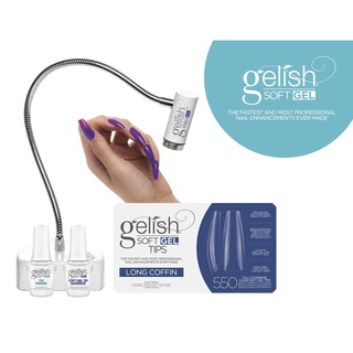 Gelish soft gel tips mini set.เซตต่อเล็บซอฟเจลนวัตกรรมใหม่ ง่ายและสวยเปะ เติมโคนได้ ไม่ใช่ PVC