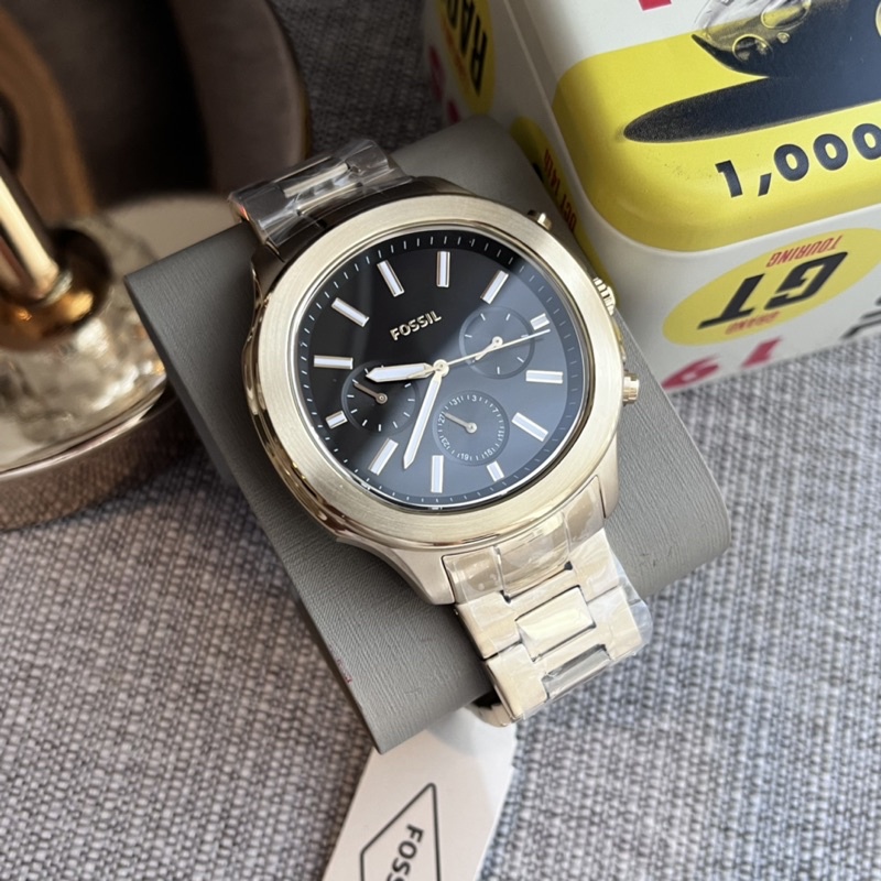 ✨ผ่อน0%แท้100%✨BQ2590 นาฬิกาข้อมือ Fossil Windfield Multifunction Stainless Steel Watch BQ2590