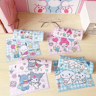 กล่องแว่น Sanrio มาพร้อมผ้าเช็ดแว่น เข้าเซ็ต ลายน่ารัก