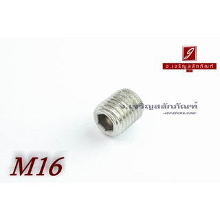 น็อตตัวหนอนสแตนเลส M16x20