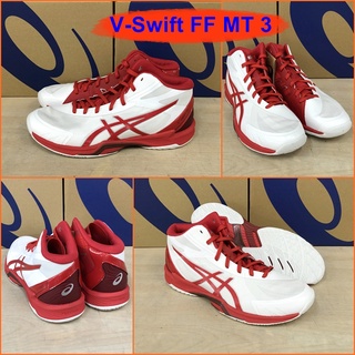 Asics V-Swift FF MT 3 สุดยอดรองเท้า Indoor หุ้มข้อ สวยงาม หนานุ่ม รับแรงกระแทกได้เป็นอย่างดี หรูหรา น่าใช้ 1053A044-101