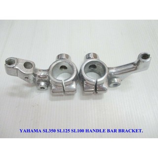 HONDA SL350 SL125 SL100 MT250 MT125 HANDLE BAR BRACKET “CHROME” SET PAIR // ชุดยึดแฮนด์ เหล็ก ชุบโครเมี่ยม สินค้าคุณภาพ