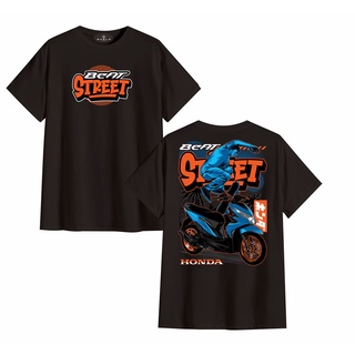 คอลูกเรือเสื้อยืดคอกลมเสื้อยืด พิมพ์ลาย HONDA BEAT BEATSTREET SKATEBOARD สําหรับผู้ชาย และผู้หญิงผ้าฝ้ายแท้