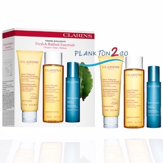 เซ็ทคาแรงค์ Clarins Travel Exclusive  Set 3 ชิ้น ป้ายคิง  Foaming Cleanser,  Toning Lotion,  Milky Emulsion