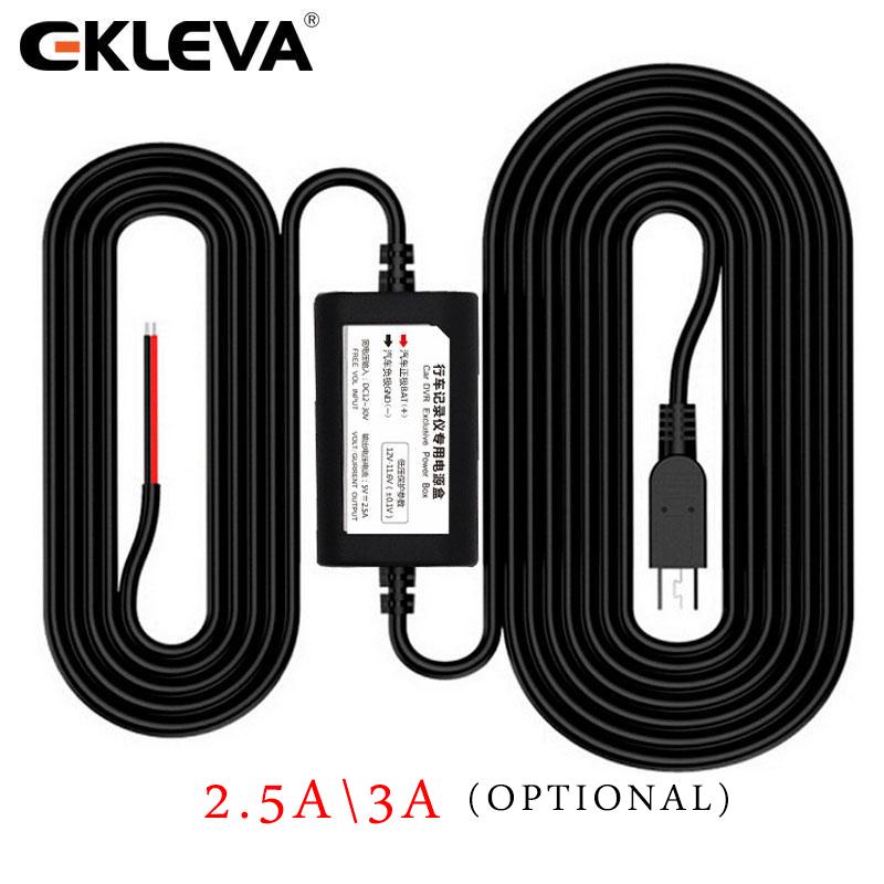 Ekleva ชุดสายเคเบิลชาร์จ USB DC 12V - 24V เป็น 5V 2.5A Max สําหรับรถยนต์