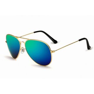 VEITHDIA แว่นกันแดด รุ่น 3026  Gold frame Blue green lens