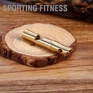 Sporting Fitness นกหวีดไม้ไผ่ Edc แฮนด์เมดทองเหลืองสําหรับออกกําลังกาย
