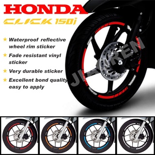 สติกเกอร์สะท้อนแสง สําหรับรถจักรยานยนต์ Honda click 150i