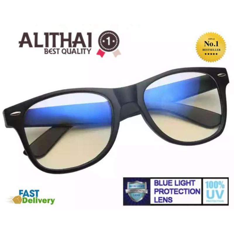 iremax mall Computer Glasses Blue Light blocking Glasses Wayfarer Stlye Model. KABUGI - Black