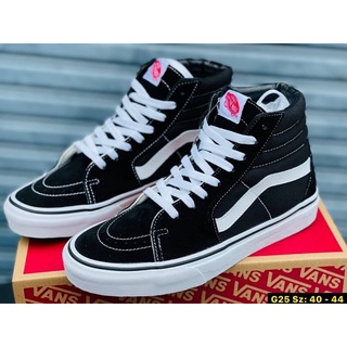 Vans Sk8-Hi Black/White รองเท้าหุ้มข้อ