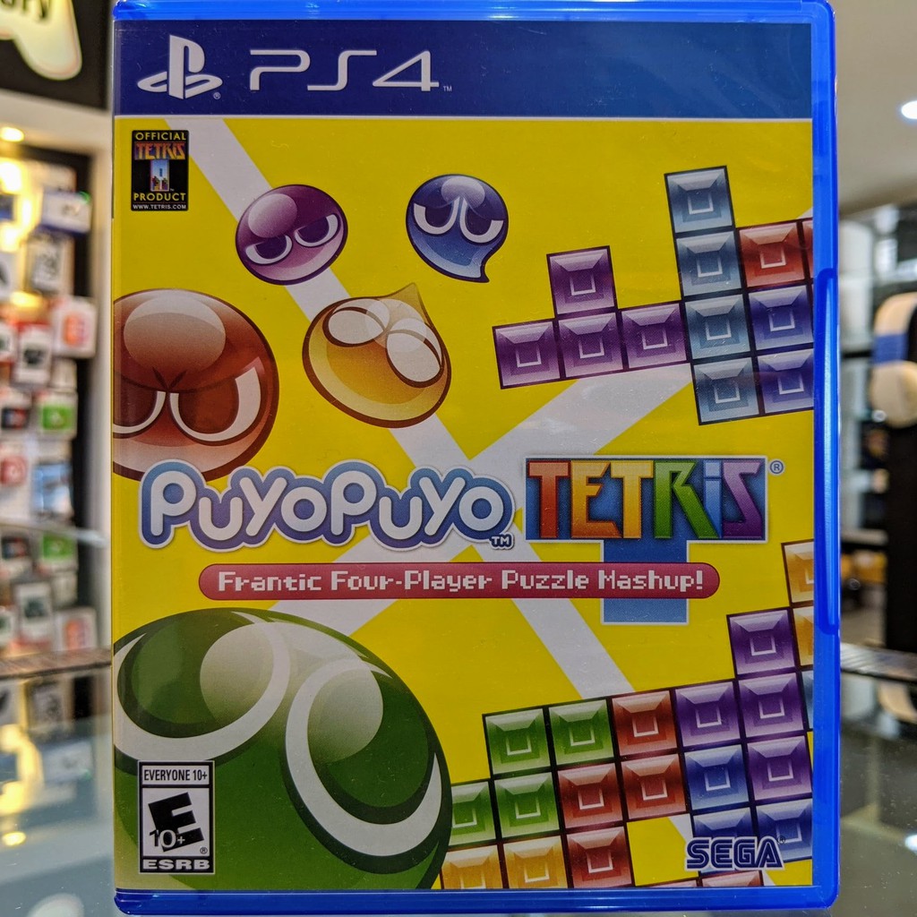 (ภาษาอังกฤษ) มือ2 PuyoPuyo Tetris แผ่นเกมPS4 แผ่นPS4 มือสอง (เกมเล่น2คนได้ เกมต่อบล็อค Puyo Puyo Tetris)