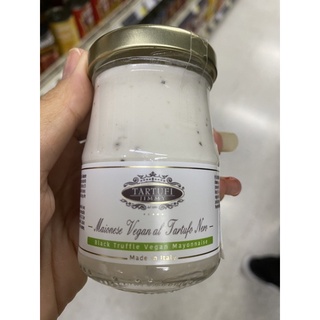 มายองเนส ผสม เห็ดทรัฟเฟิลดำ สูตรมังสวิรัติ ตรา ทาร์ทูฟิ จิมมี่ 90g. Black Truffle Vegan Mayonaise ( Tartufi Jimmy Brand )