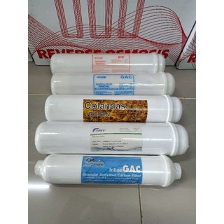 ชุดไส้กรองน้ำ 5 ขั้นตอน Inline ราคาถูก คุณภาพใช้ได้