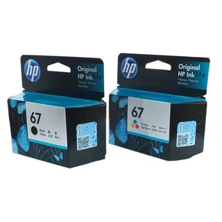 หมึกพิมพ์แท้ HP 67 Series Black สีดำ / Tri-color สามสี / แพ็คเดี่ยว /แพ็คคู่