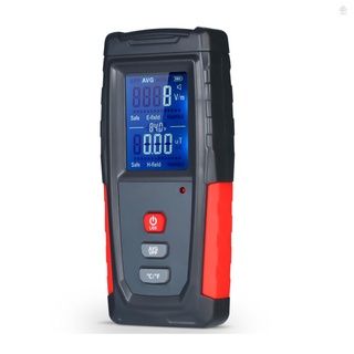 เครื่องตรวจจับรังสีแม่เหล็กไฟฟ้าจอแอลซีดีดิจิตอล Emf Tester