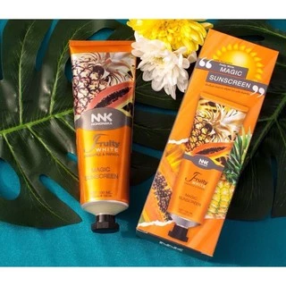 กันแดดฟรุตตี้กันแดดน้องนะคะล็อตใหม่ล่าสุดNongnaka Fruity White Magic Sunscreen 🔥หมดอายุ 10/01/2029