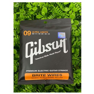 สายกีต้าร์ไฟฟ้า Gibson สายกีต้าร์ไฟฟ้า กิฟสัน เบอร์ 9 (ชุด 6 เส้น)