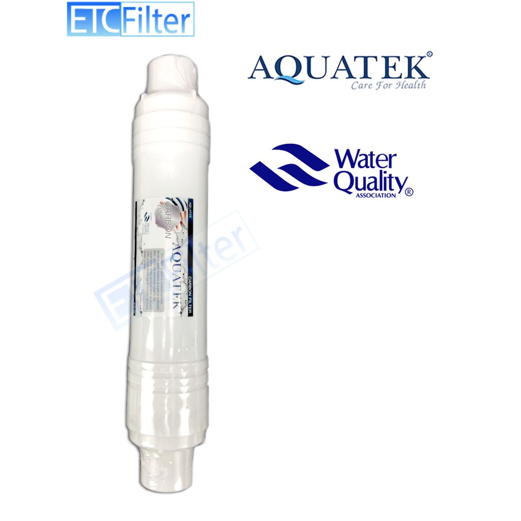 ไส้กรองแบบ inline  Pre Carbon filter AQUATEK แบบเสียบ