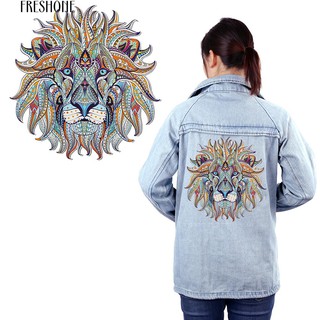 เฟรสโซนิค 3D Lion Sticker Patch DIY เตารีดในการโอนย้ายผ้าหัตถกรรม Applique Fabric