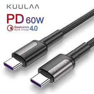 kuulaa usb type c 60w เคเบิ้ล QC 4.0