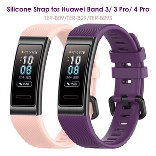 【Ready Stock】สายรัดข้อมือสําหรับ Huawei Band 3/4 Pro สายรัดข้อมือกีฬา