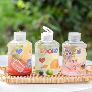 C003 พร้อมส่ง(แพค20ขวด+ฝา+หูหิ้ว) ขวดทรงถังน้ำ พร้อมหูหิ้ว น่ารักมากก