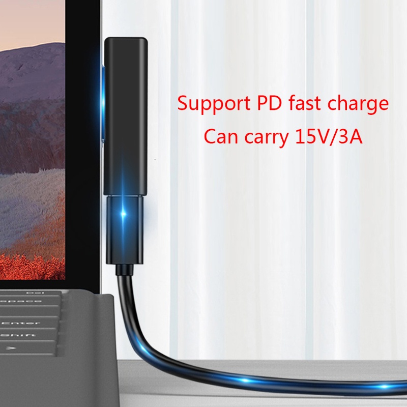 Toolbox USB Type C Power Converter สําหรับ Surface 3 4 5 6 Surface Book อะแดปเตอร์ USB C