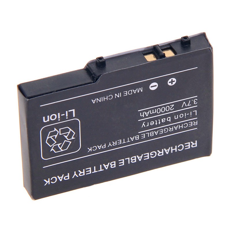 2pcs 2000mAh 3.7V Rechargeable Lithiumion Battery For Nintendo DS Lite