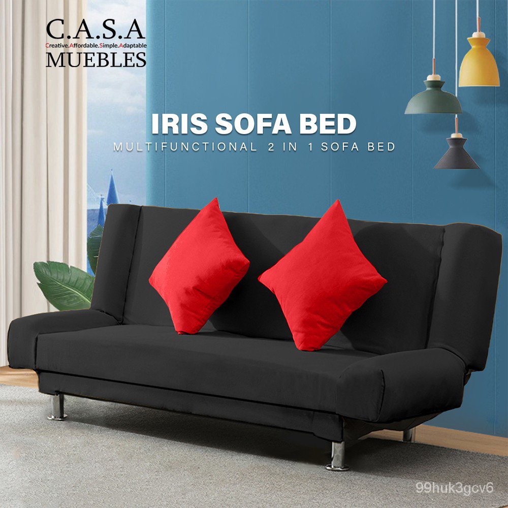 ใหม่CASA Meubles BKK:IRIS Sofa Bed โซฟา โซฟาปรับนอน โซฟาผ้ากำมะหยี่ สินค้าพร้อมส่ง ขนาด 2 ที่นั่ง