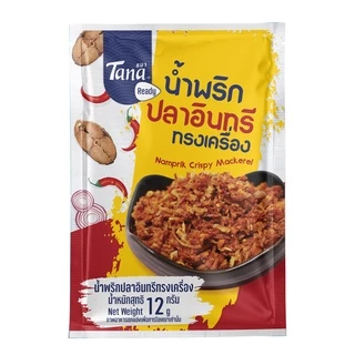 [แพ็คสุดคุ้ม 6 ซอง] Tana ธนา เรดดี้ น้ำพริกปลาอินทรีทรงเครื่อง 12 กรัม Namprik Crispy Mackerel