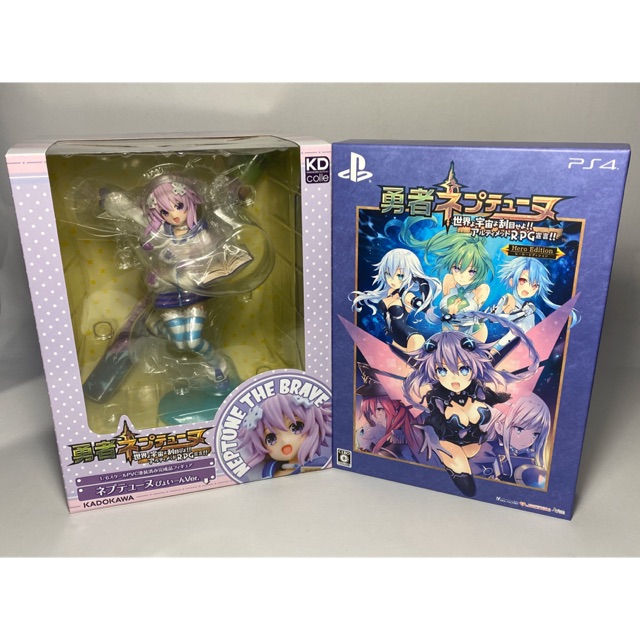 [NEW] Scale Figure + PS4 limited แท้ (japan)  Brave Neptunia ! + Figure Neptunia 1/6 Pyoiin Neptune